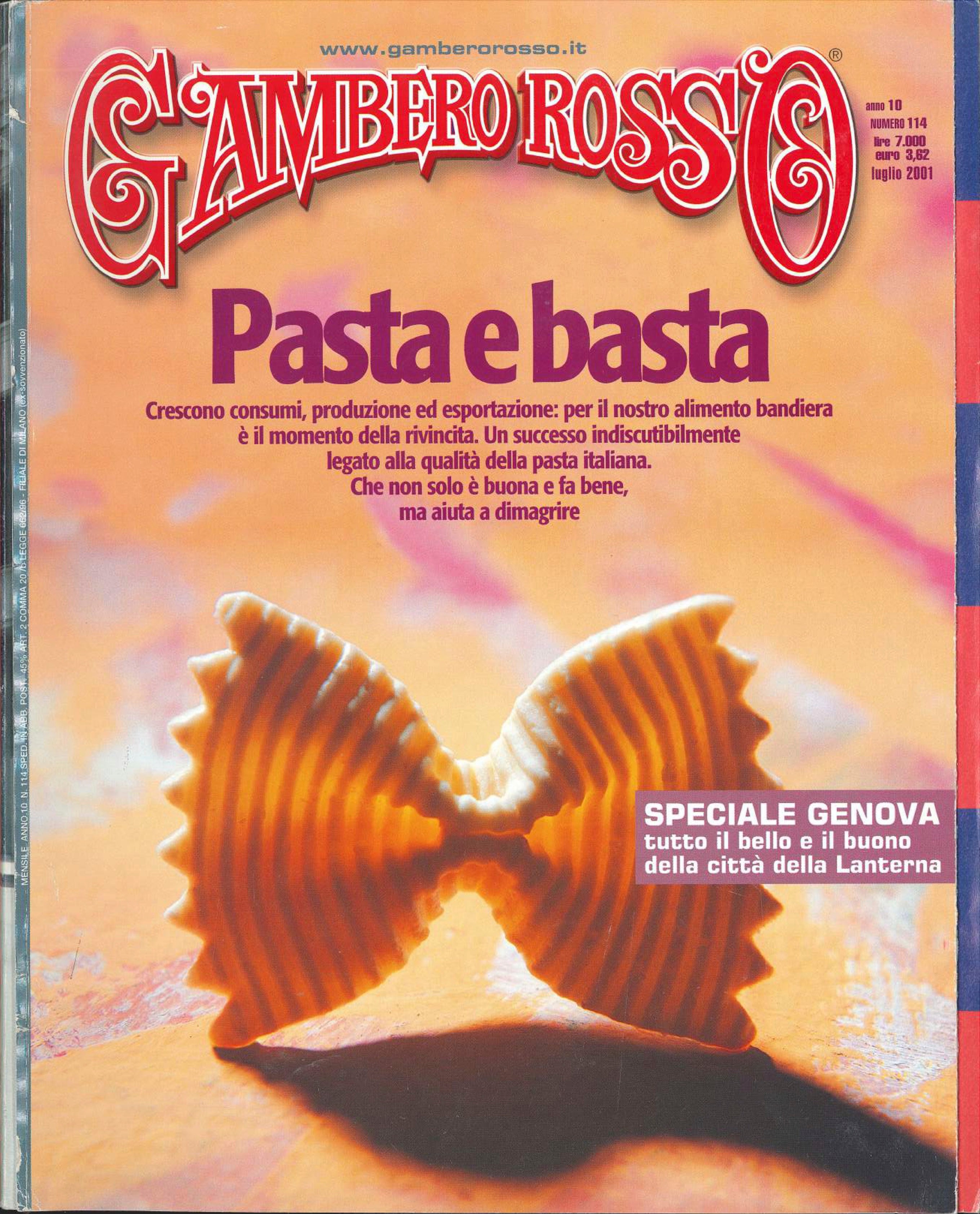 La rivista Gambero Rosso rende omaggio alla pasta Fabbri