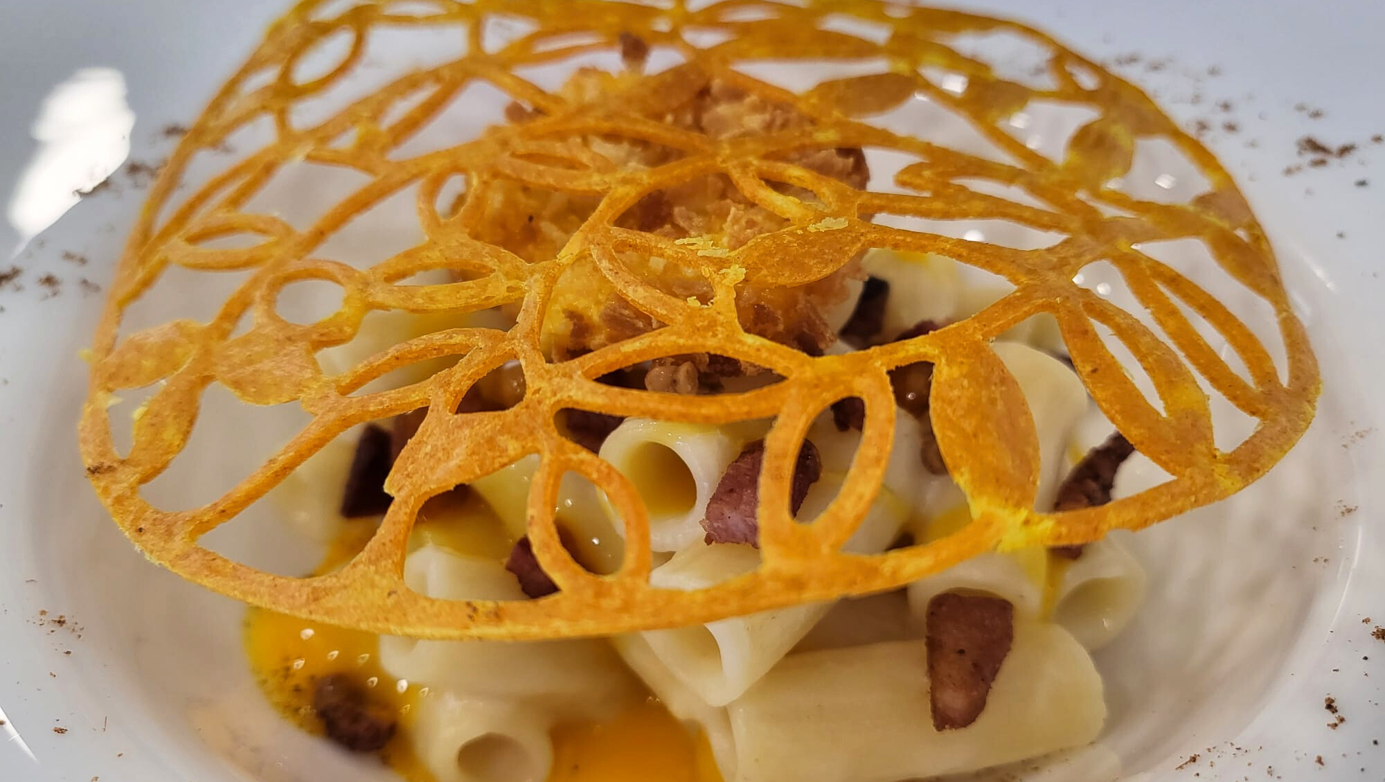 Tortiglioni alla carbonara