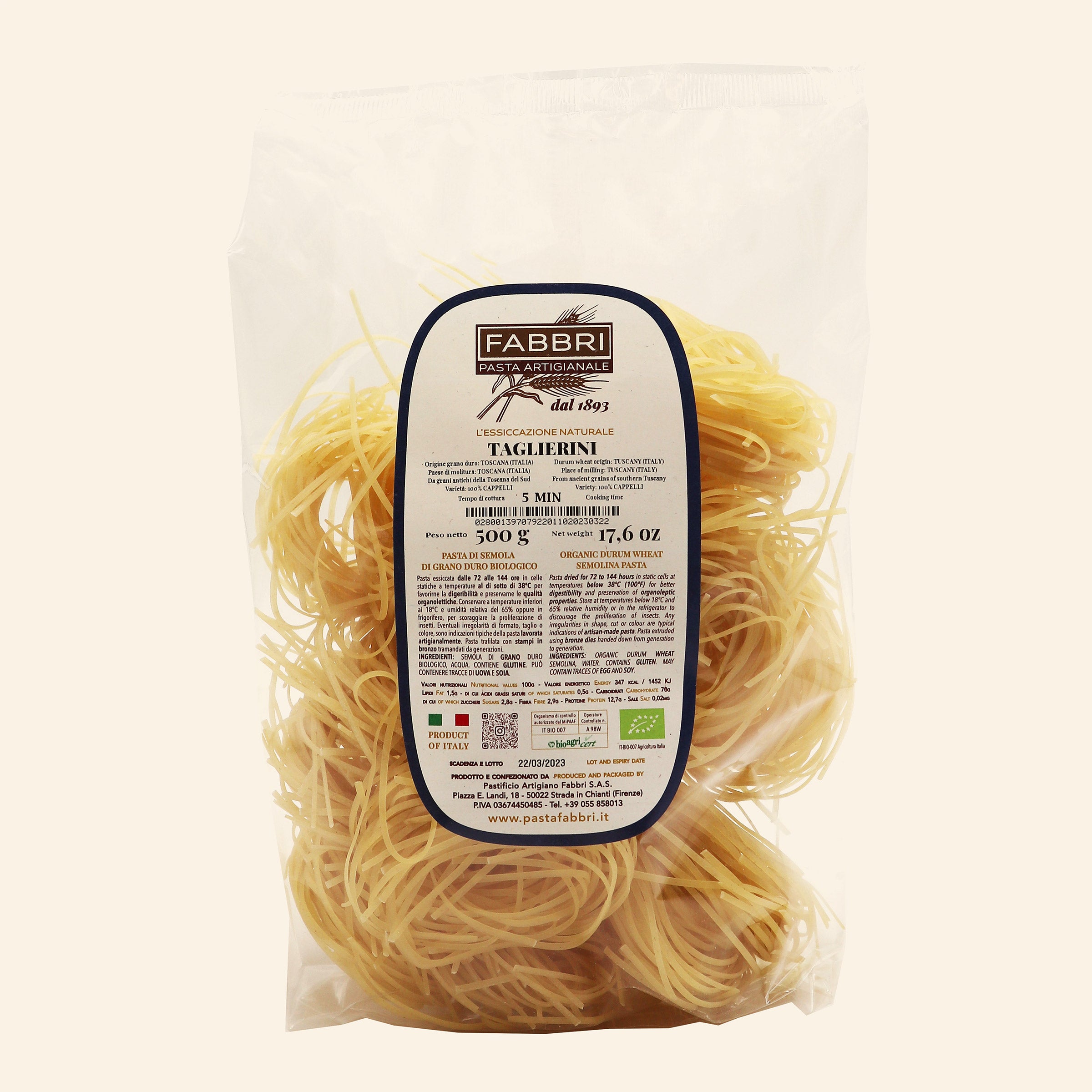 Organic Taglierini