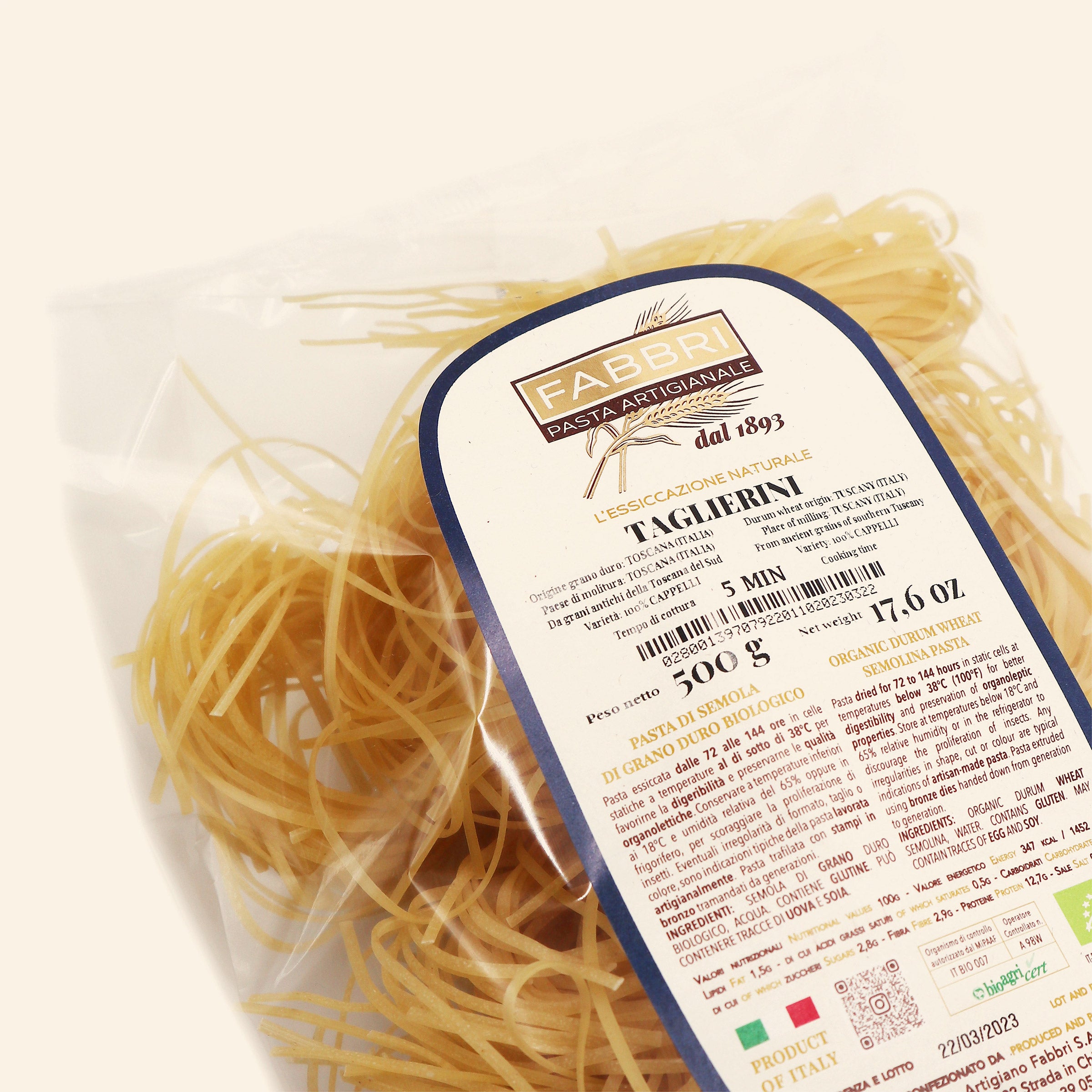 Organic Taglierini