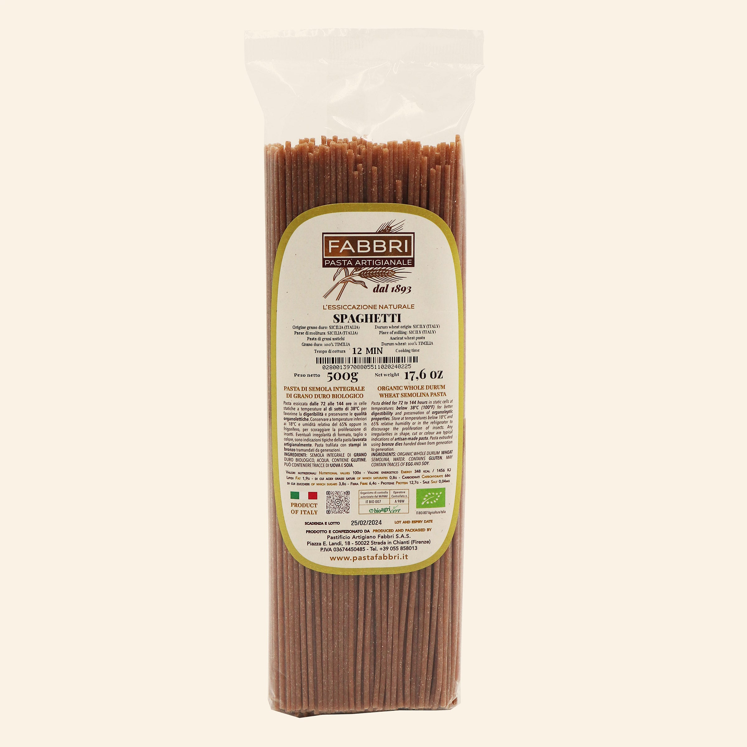 Spaghetti n°5 100% Bio-Timilia